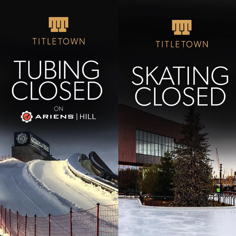 Titletown Activities Closed